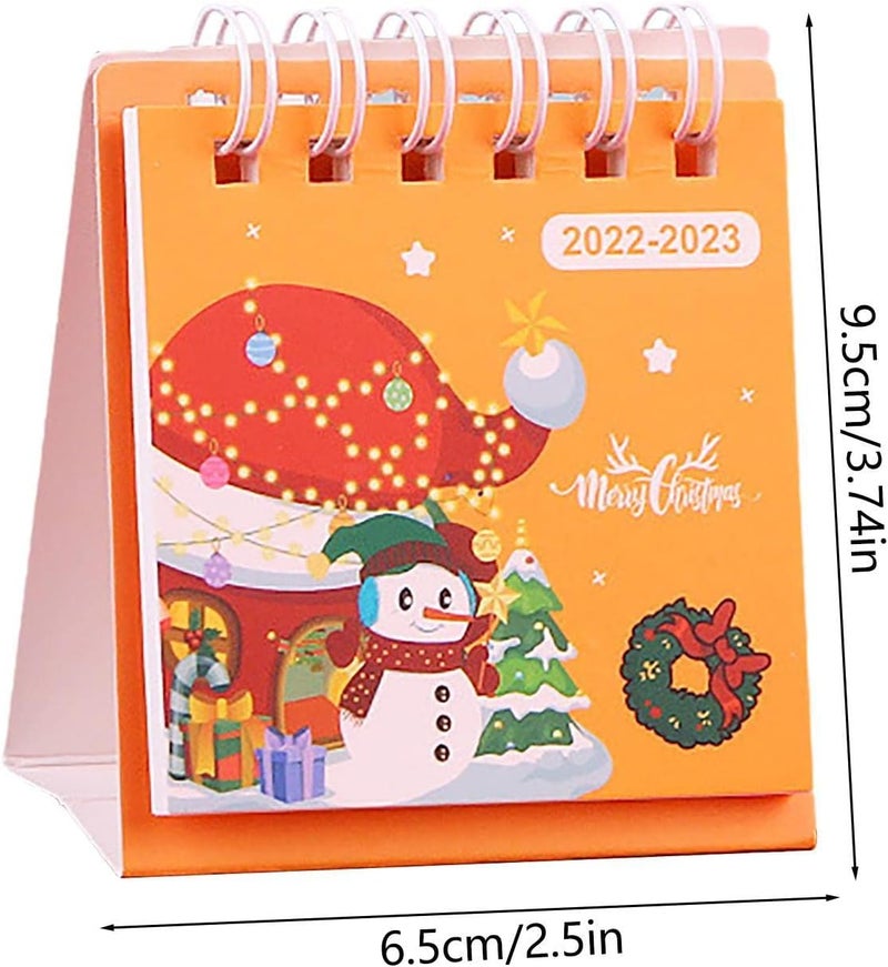 woobles Cartoon Desk Calendar 2022-2023 | Standing Flip August 2022 to December 2023 Desktop Calendar | Christmas Stand Up Calendar Christmas Desk Gift, Suit for Office, School, Kindergarten, Nursery - Image 4